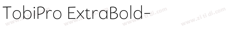 TobiPro ExtraBold字体转换